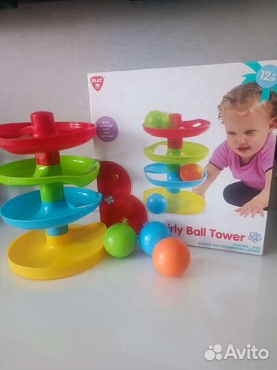 Развивающие игр Башня-спираль д/шариков