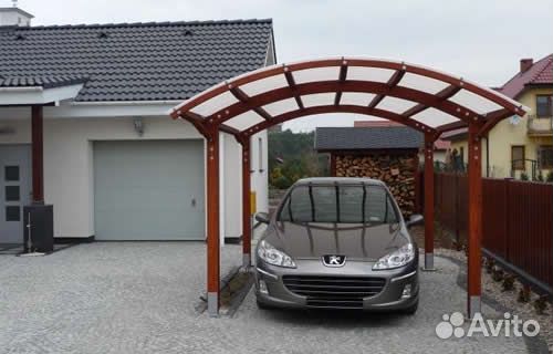 Автомобильные арочные навесы с установкой
