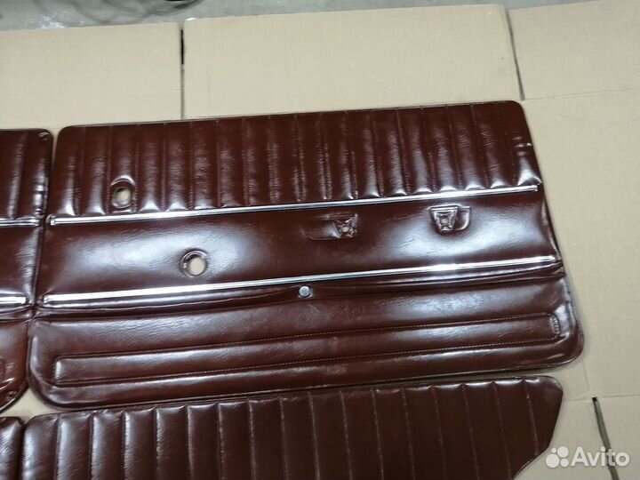 Комплект коричневых карт дверей ваз 2101