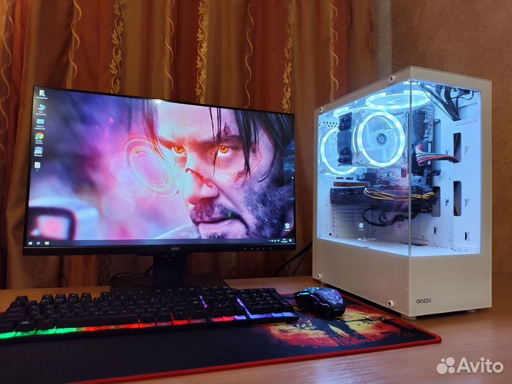 Игровой пк AMD: Ryzen 5 5500 / RX 6600