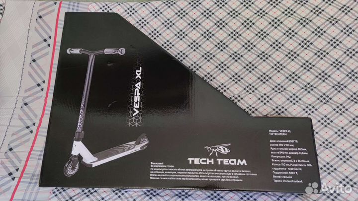 Трюковой самокат tech team vespa xl