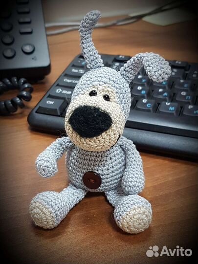 Вязаные игрушки заяц