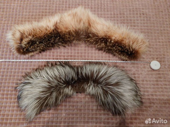 Меховой воротник натуральный мех для рукоделия
