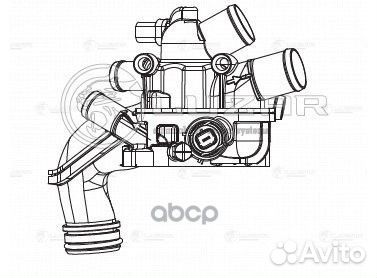 Термостат в сборе для а/м PSA 308 (07) /C4 (10