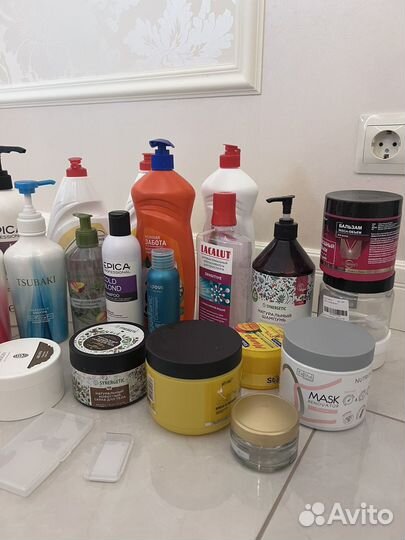 Пустые баночки от шампуней/бальзамов/масок/кремов