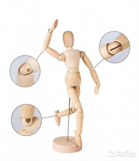 Фигурка человека деревянная