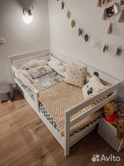 Детская кровать от 3 лет с бортиками