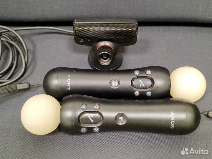 Комплект PS Move (2шт) + камера для PS3
