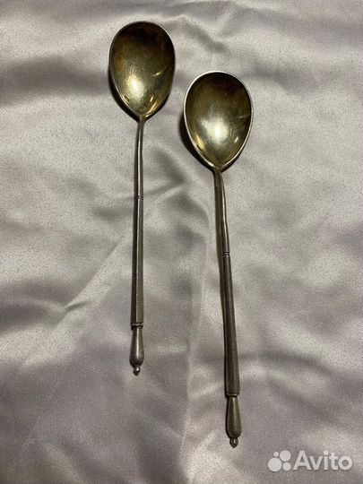 Серебряные ложки чайные