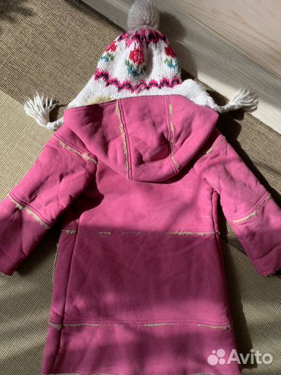 Дубленка для девочки 3-5 лет Benetton