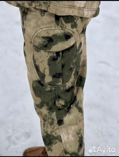 Демисезонный костюм Softshell. Зеленый мох