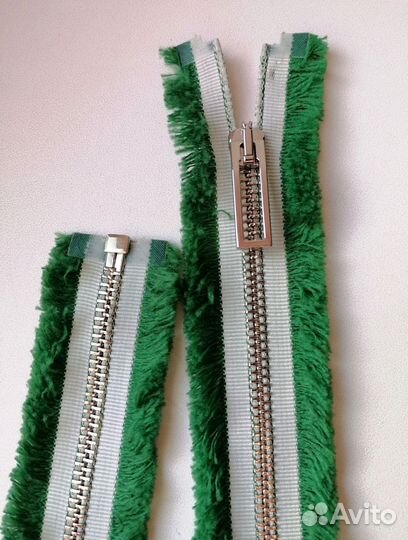 Молния металлическая Тип 5 с бахромой длина 80 см