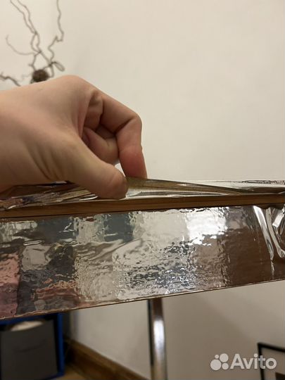 Стол деревянный серебряный