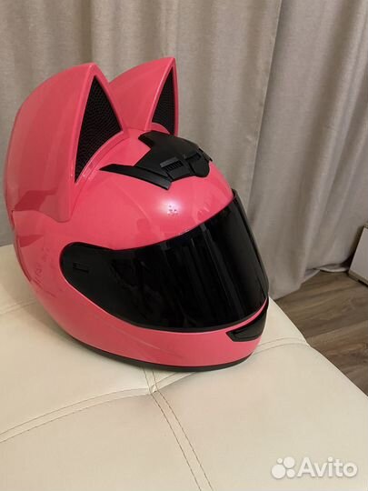 Мото шлем с ушами