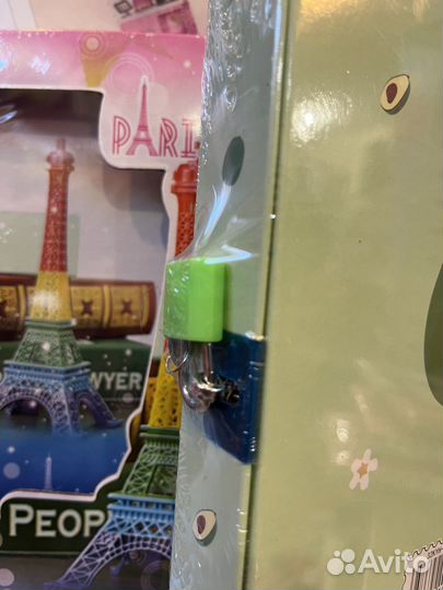 Блокнот ручка и футляр с замком