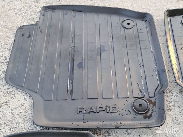 Автомобильные коврики на Шкода Рапид 2016г.в