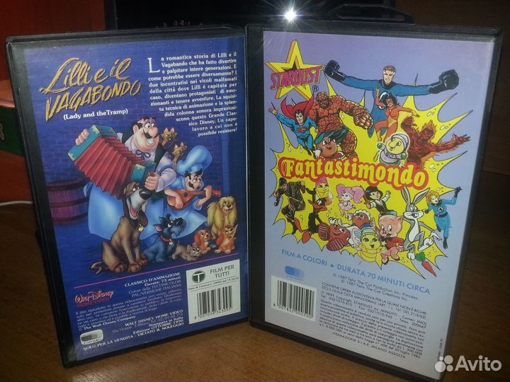 Видеокассеты vhs фирменные из 90 х в кейсе Много