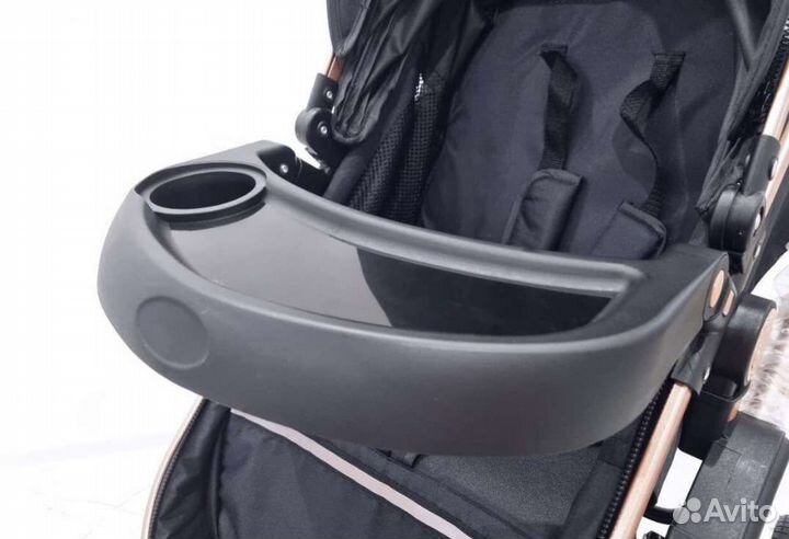 Коляска 3в1 трансформер Новая (чёрный)
