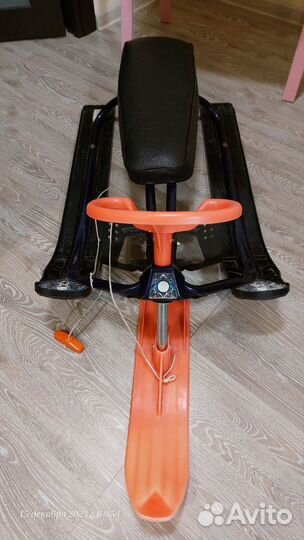 Детский снегокат для двоих бу