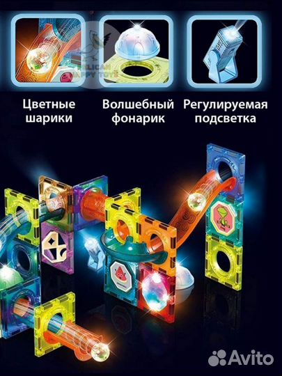 Магнитный конструктор pelican happy toys 110