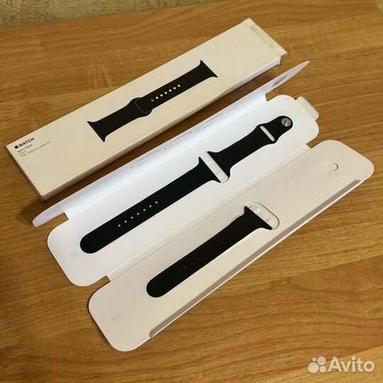 Оригинальный ремешок Apple Watch 42mm Black Sport