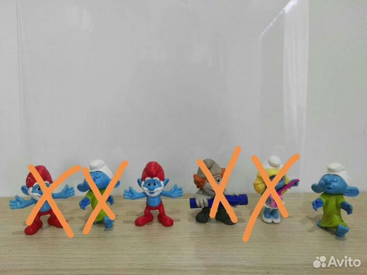 Фигурки макдональдс смурфики, пони, марио