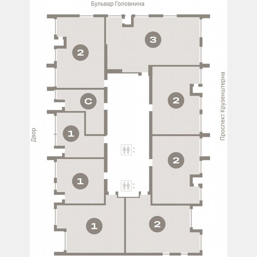 1-к. квартира, 45,1 м², 3/16 эт.