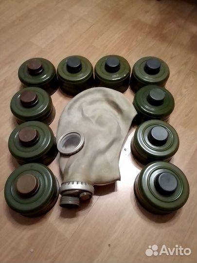 Противогаз 3У с фильтрами гп-5 8шт