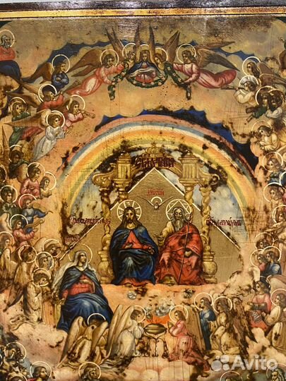 Редчайшая икона на золоте 