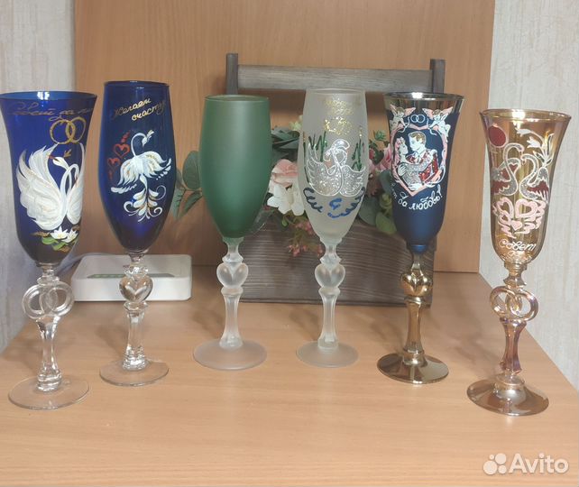 Свадебные фужеры (поштучно)