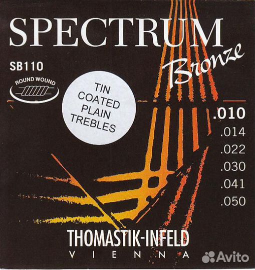 Струны 10-50 Thomastik SB110 Spectrum Bronze