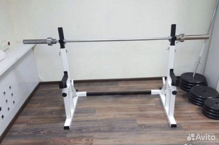 Стойка для штанги+олимпийский гриф MB Barbell