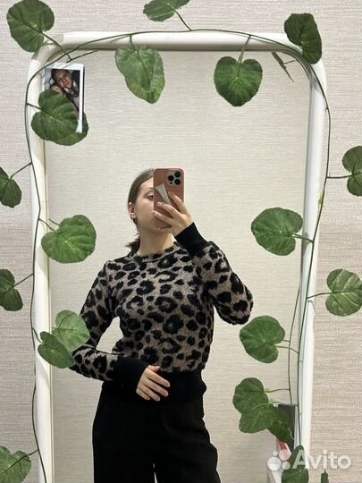 Леопардовая кофта