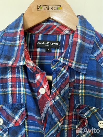 Рубашка в клетку фланель