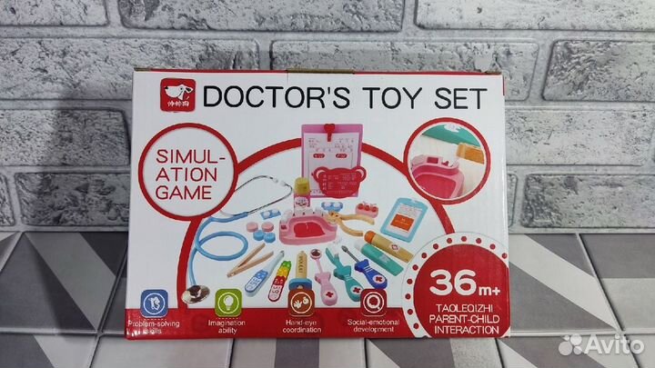 Деревянный набор доктора / врача и стоматолога