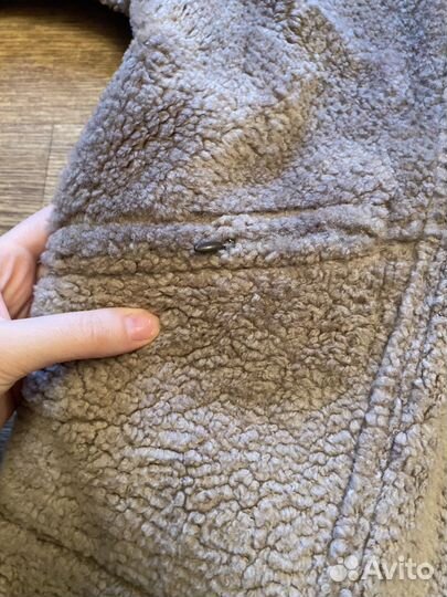 Новое натуральное двухстороннее поупальто 46р