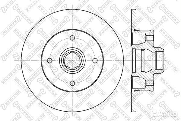 6020-9935-SX диск тормозной задний VW Golf/Pas