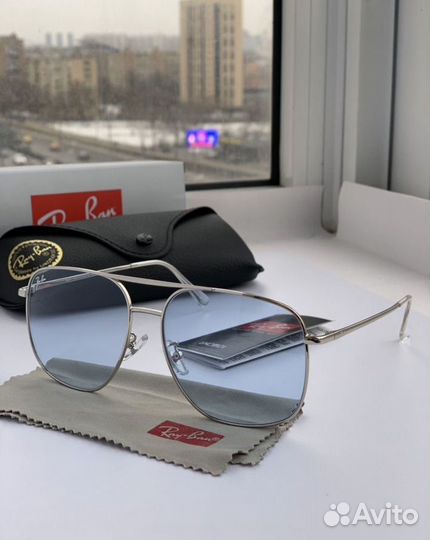Очки ray ban aviator авиаторы прозрачные