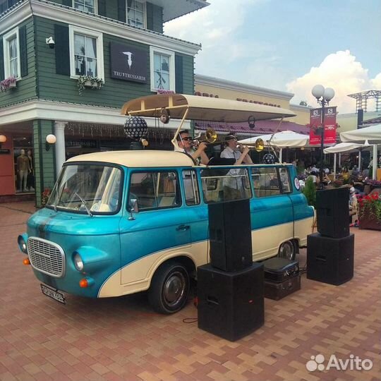 Ретро автобус, ди-джей на мероприятие, реклама