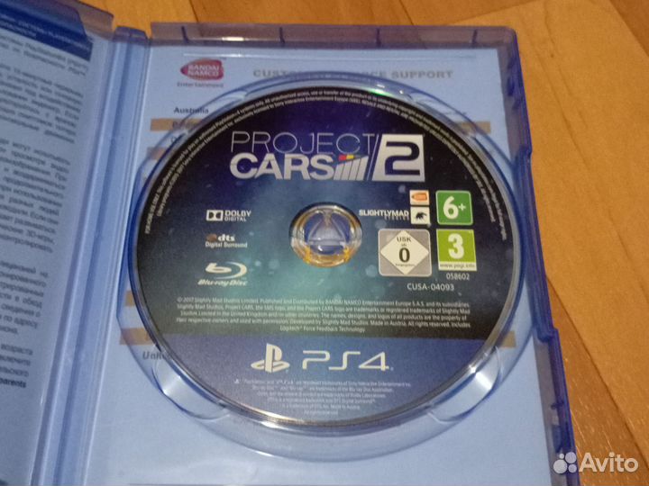 Игра Project cars 2 для приставок ps4 бу