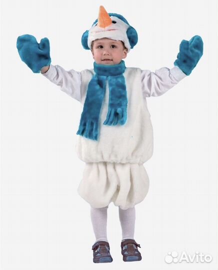 Новогодний костюм снеговик