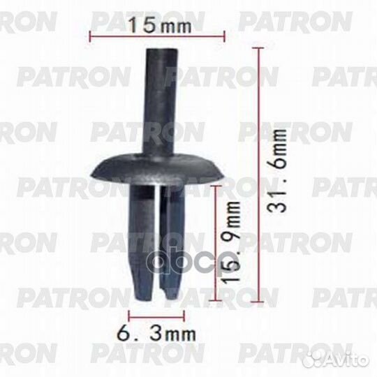 Клипса пластмассовая Ford применяемость: брызго