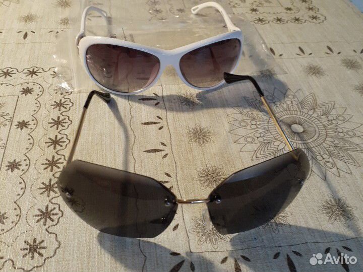 Очки солнцезащитные новые, 2 пары