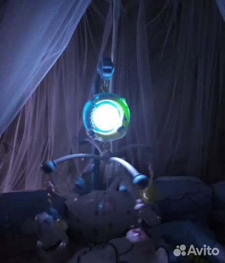 Мобиль в кроватку музыкальный с проектором