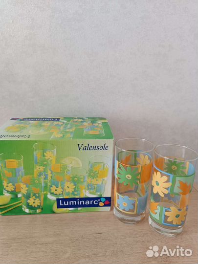 Стаканы и графин люминарк набор 6 шт