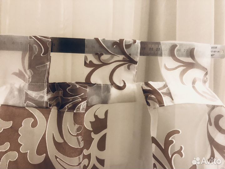 Штора прозрачная из органзы