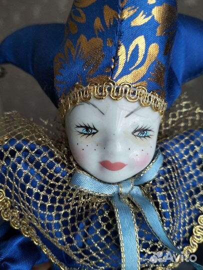 Петрушка интерьерная фигурка Винтаж 22 см