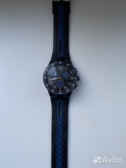 Swatch SR936SW Black Blue Оригинал