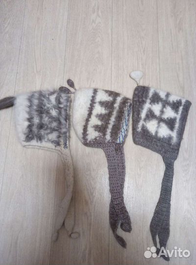 Детские шапочки из кроличьего пуха