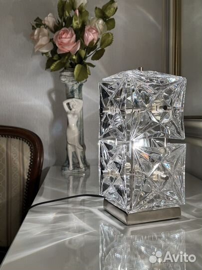 Лампа настольная СССР хрусталь